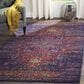 Safavieh Evoke EVK275F 2"2" x 4" Blue and Fuchsia Scatter Rug, , large