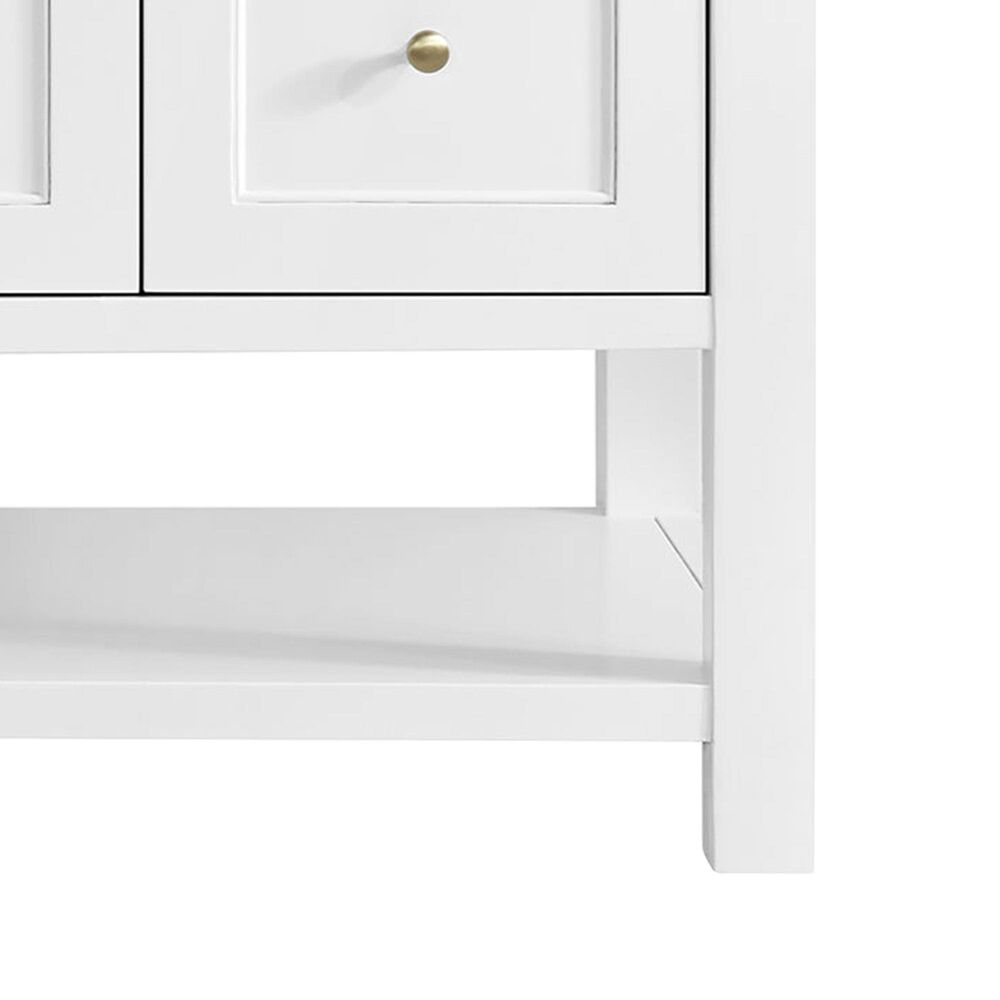 James Martin Vanities Breckenridge 60" Single Bathroom Vanity in Bright White with 3 cm Victorian Silver Quartz Top, Rectangular Sink and FreePower Wireless Charger, , large