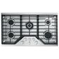 Cafe 2-Piece Kitchen Package with Matte Black 30" Smart Built-In Convection Double Wall Oven and Stainless Steel 36" Gas Cooktop, , large