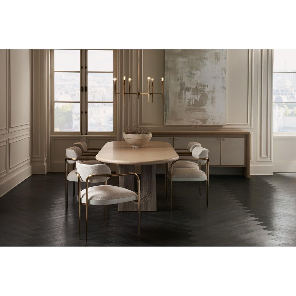 SCHNADIG Emphasis Dining Table in Sun Drenched Oak and Silver - Table Only, , large
