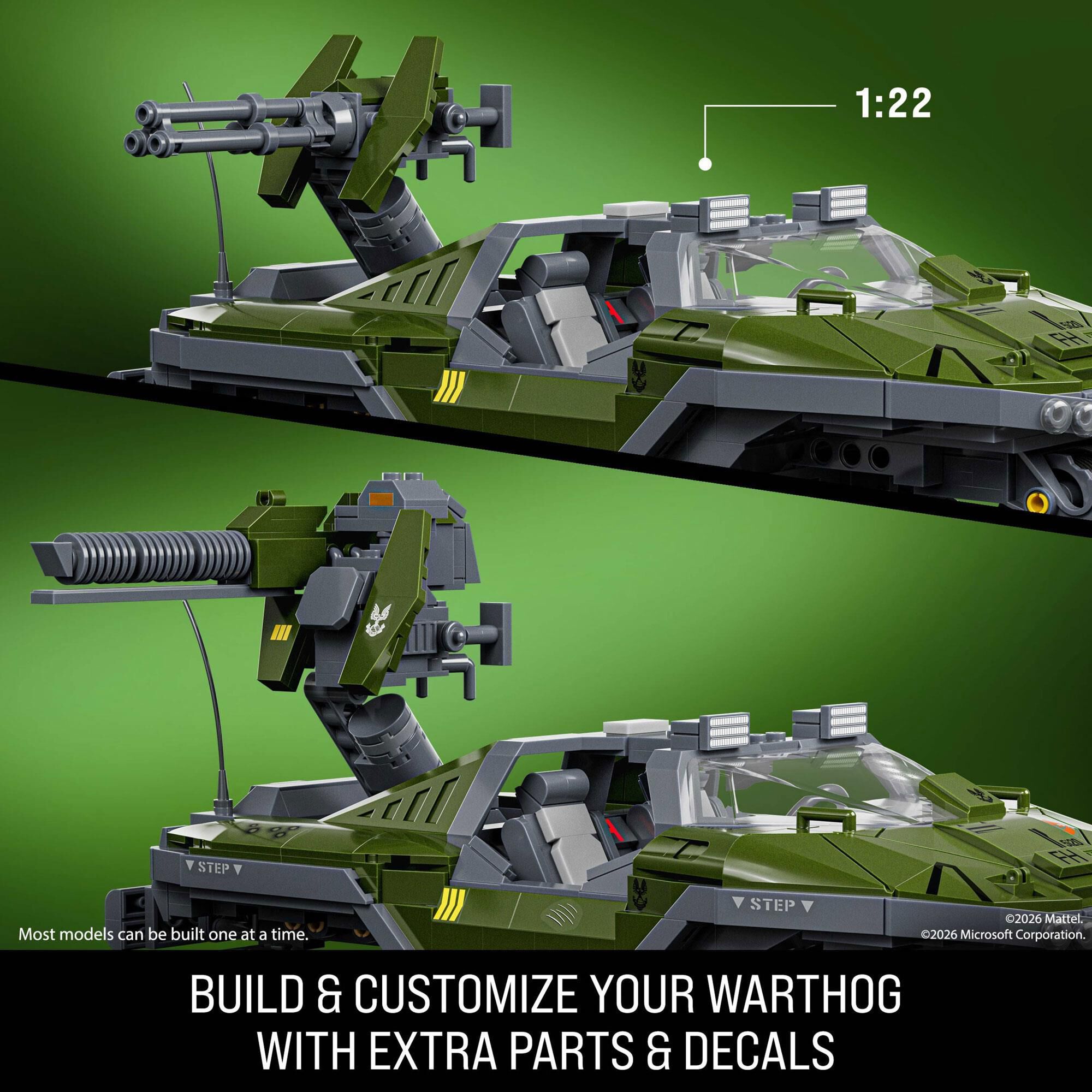 Hot Wheels Halo Warthog Building Toy Kit