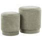 Lumisource Marla 2-Piece Upholstered Ottoman Set in Green, , large