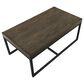 Steve Silver Furniture Yukon Rectangular Nesting Coffee Table with 2 Stools in Walnut and Black, , large