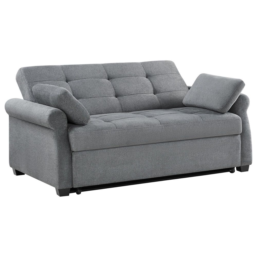 Lifestyle Solutions Hampton Queen Convertible Sofa in Grey, , large