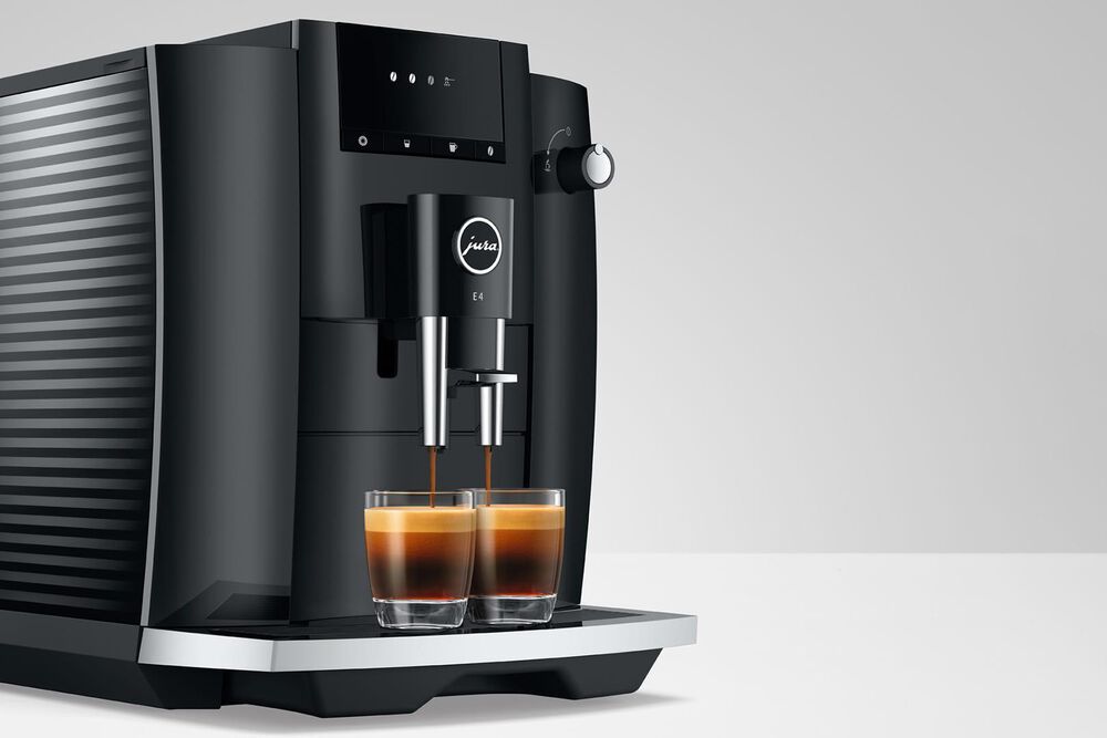 Jura E4 64 Oz Automatic Coffee Machine in Piano Black, , large