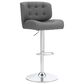 Linon Home Decor Bohen Swivel Bar Stool in Polished Chrome, , large