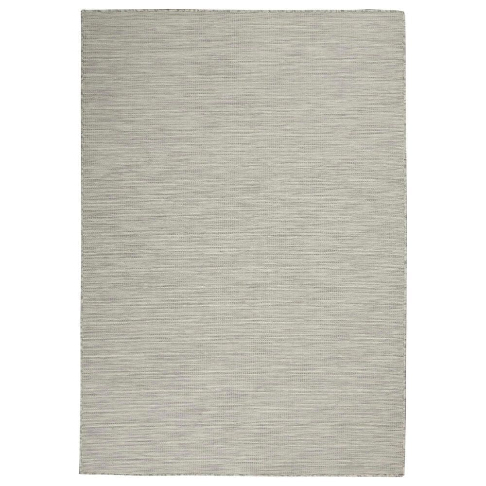 Nourison Positano 2"2" x 12" Light Grey Indoor/Outdoor Runner, , large