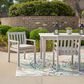 Linon Home Decor Teagon Patio Arm Chair with Beige Cushion in Natural (Set of 2), , large