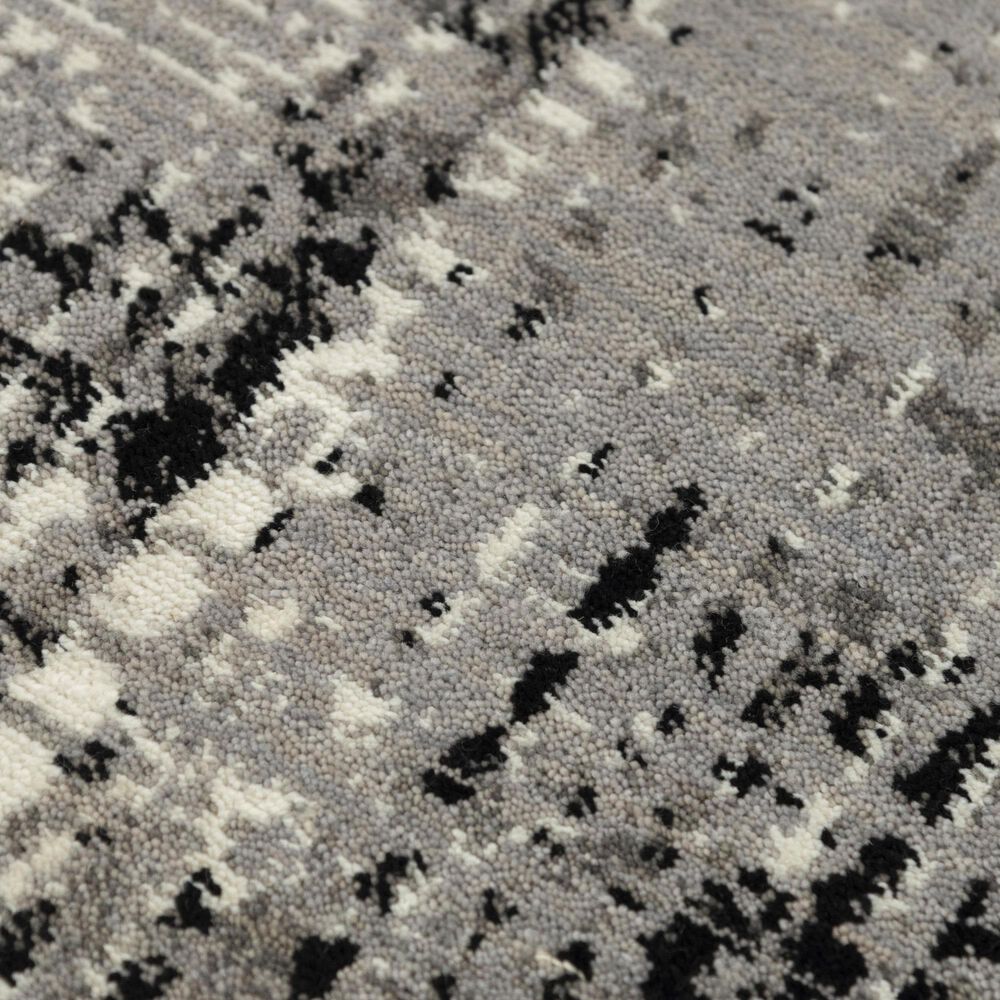 RIZZY Couture Gray and Black 2'6" x 8' Runner, , large