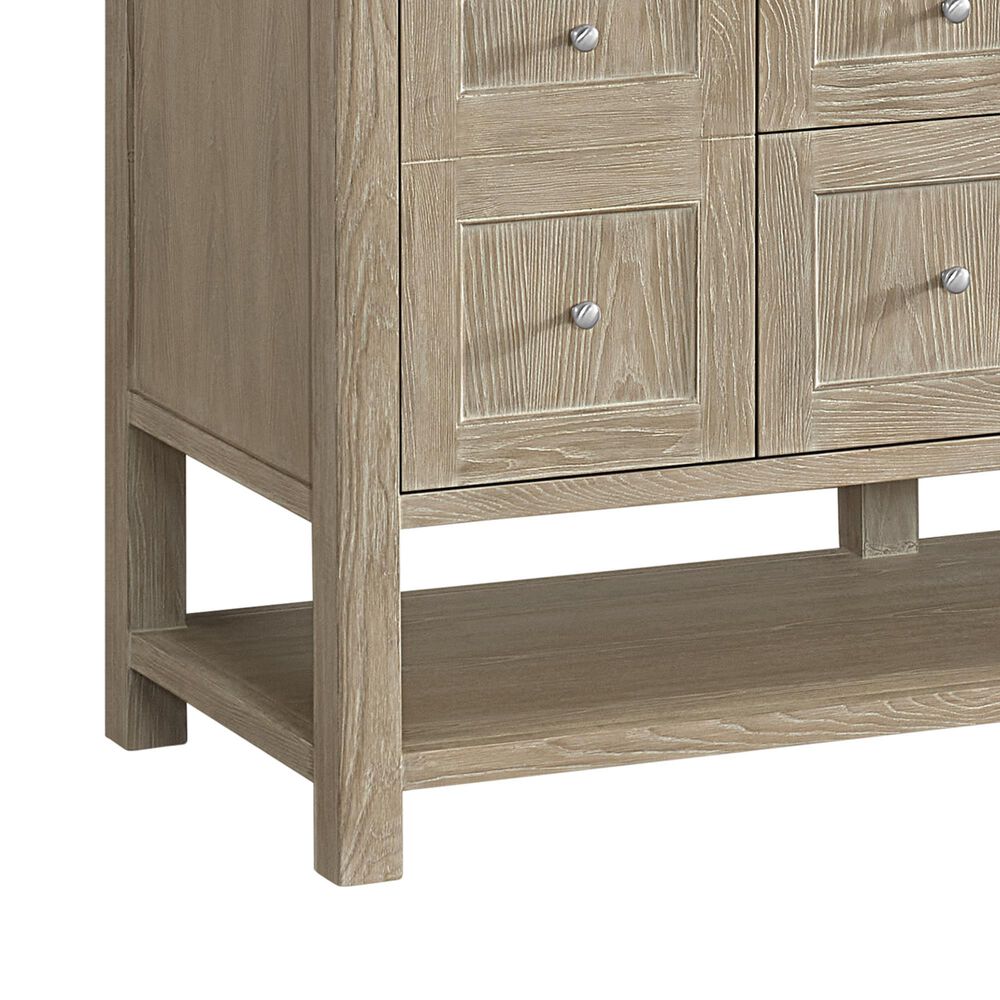 James Martin Vanities Breckenridge 60&quot; Double Bathroom Vanity Cabinet in Whitewashed Oak, , large