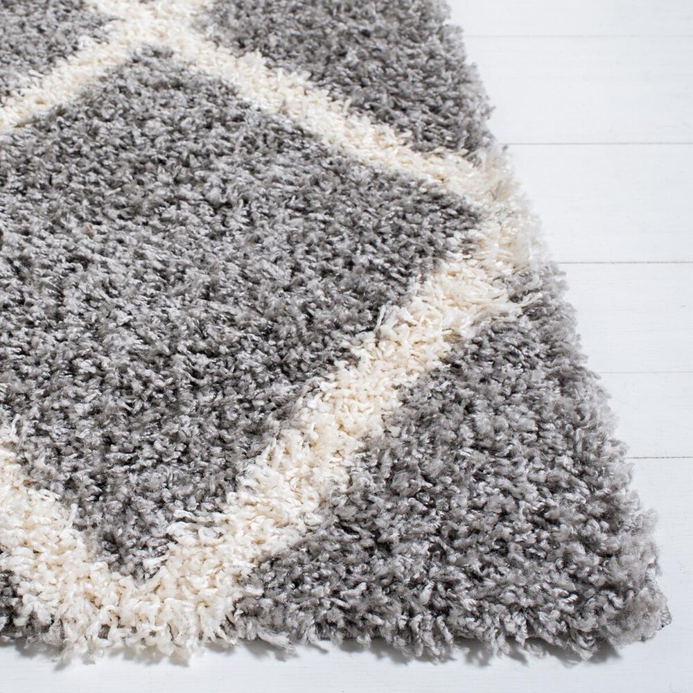 Safavieh Venus Shag VNS681J 4&#39; x 6&#39; Grey and Ivory Area Rug, , large