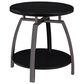Pacific Landing Round End Table in Dark Grey and Black Nickel, , large