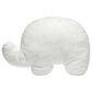 Lambs and Ivy Patchwork Jungle Pillow Elephant Stuffed Animal Toy in White, , large