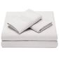 4-Piece Queen Solid Embroidered Sheet Set in Taupe Gray, , large