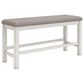 Ashley Robbinsdale 49" Counter Height Bench in Antique White, , large