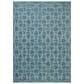 Loloi Easton Fog and Teal 2"3" x 3"9" Indoor/Outdoor Area Rug, , large