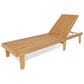 Hearth and Haven Nadine Outdoor Chaise Lounge with Adjustable Back in Teak, , large