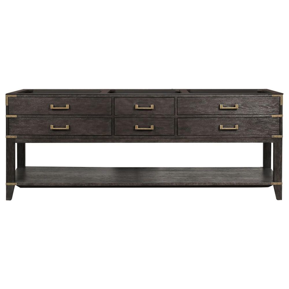Lexora Home Norwalk 84&quot; Double Bathroom Vanity in Brown Oak with White Quartz Top and Rectangular Sinks, , large