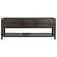 Lexora Home Norwalk 84" Double Bathroom Vanity in Brown Oak with White Quartz Top and Rectangular Sinks, , large