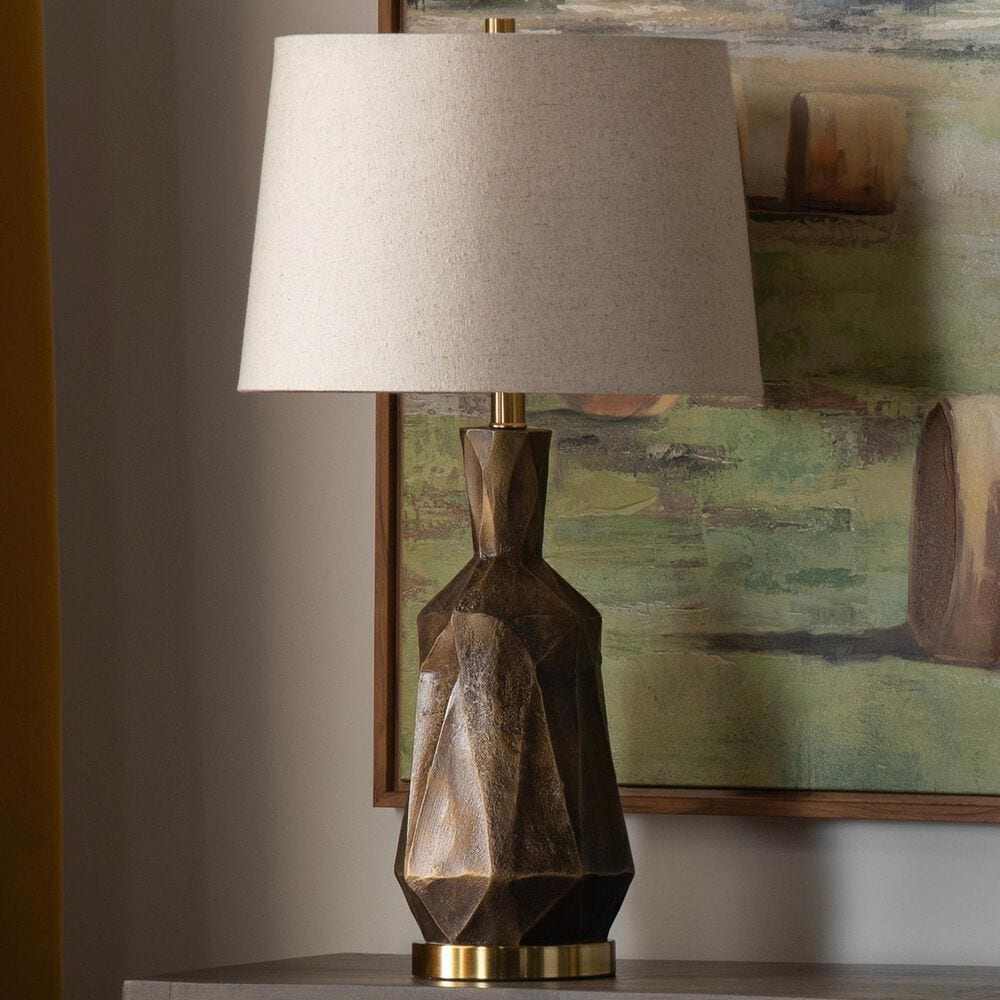 Slatehouse Vaughn Table Lamp in Bronze and Gold, , large