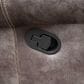 Steve Silver Nashville Manual Glider Recliner Console Loveseat in Grey, , large