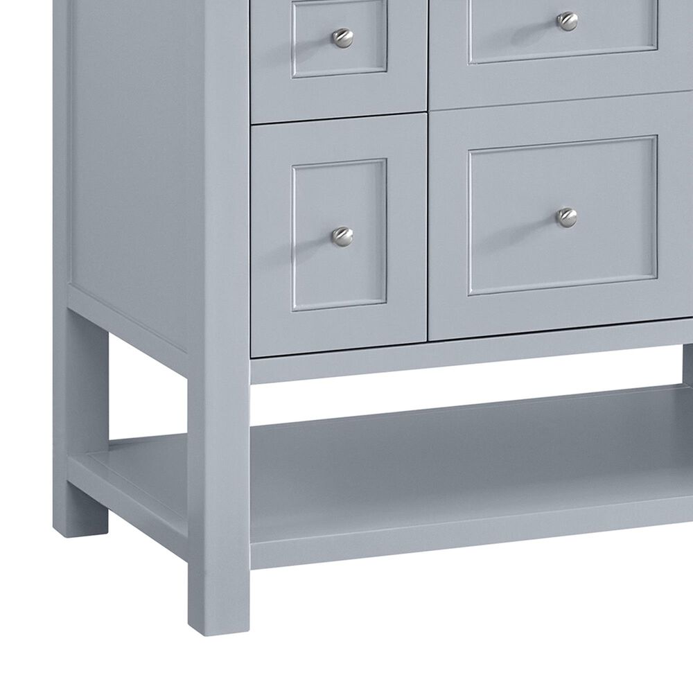 James Martin Vanities Breckenridge 72&quot; Double Bathroom Vanity in Serenity Blue with 3 cm White Zeus Quartz Top and Rectangular Sinks, , large