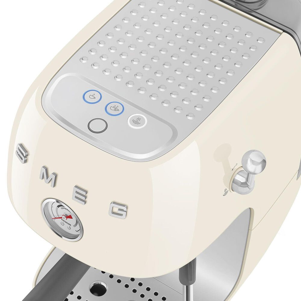 SMEG Espresso Manual Coffee Machine with Grinder in Cream, , large