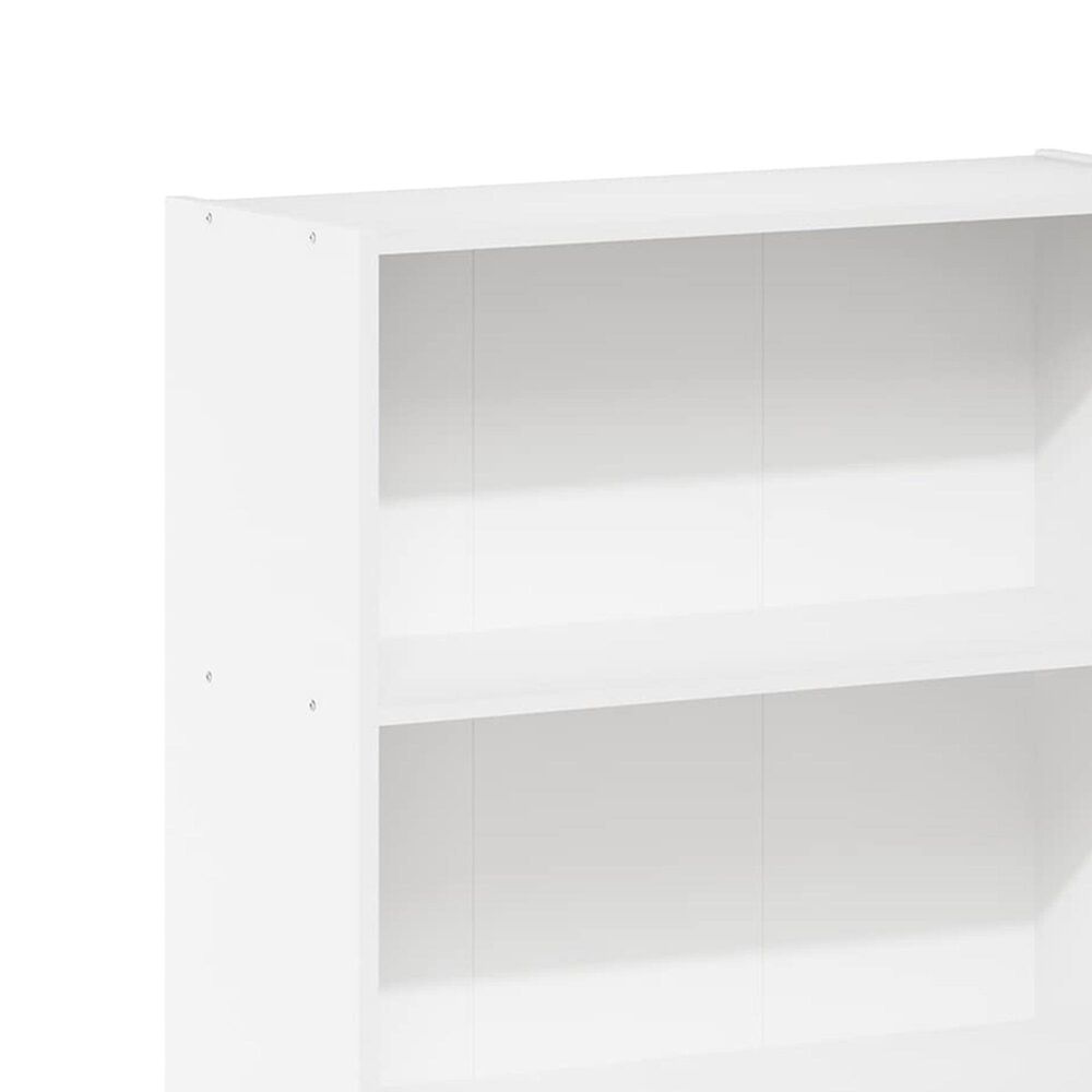 HOMLUX 4-Tier Open Shelf Bookcase in White, , large