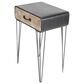 Uma Enterprises Modern Accent Table in Black, Brown and Gray, , large
