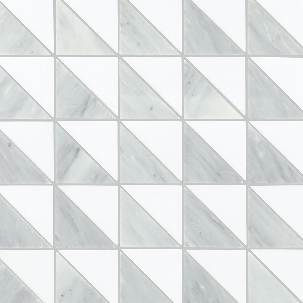 Dal-Tile Gamma Mystic Blend 12&#39;&#39; X 12&#39;&#39; TRIANGLE Natural Stone Mosaic Sheet, , large