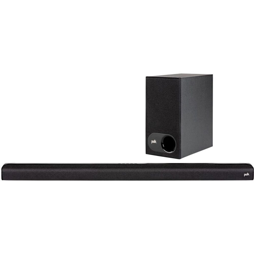 Polk Audio 2.1 Channel Soundbar and Wireless Subwoofer System in Black, , large