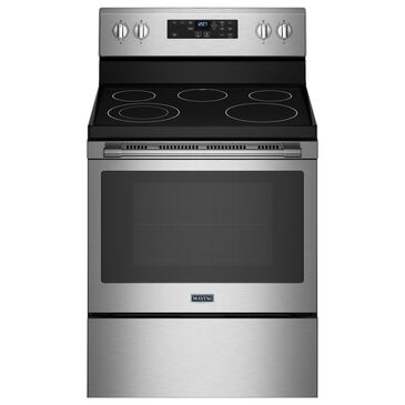 Maytag 5.3 Cu. Ft. Electric Range with Steam Clean in Stainless Steel, , large