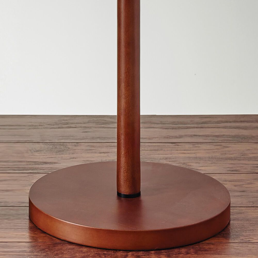 Adesso Hamptons Floor Lamp in Walnut, , large
