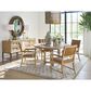 Lexington Home Brands Montecito Colburn Arm Chair with Saddleback Cushion in Light Chestnut Leather and Ivory Finish, , large