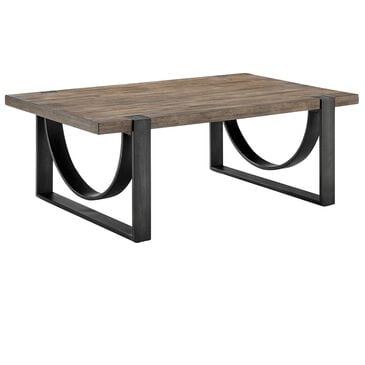 Nicolette Home Bowden Cocktail Table in Rustic Honey and Distressed Iron, , large