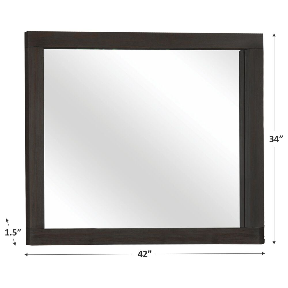 Richlands Furniture Rectangular Highlands Mirror in Espresso, , large