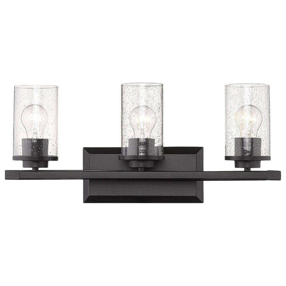 Golden Lighting Mercer 3-Light Bath Vanity in Matte Black, , large