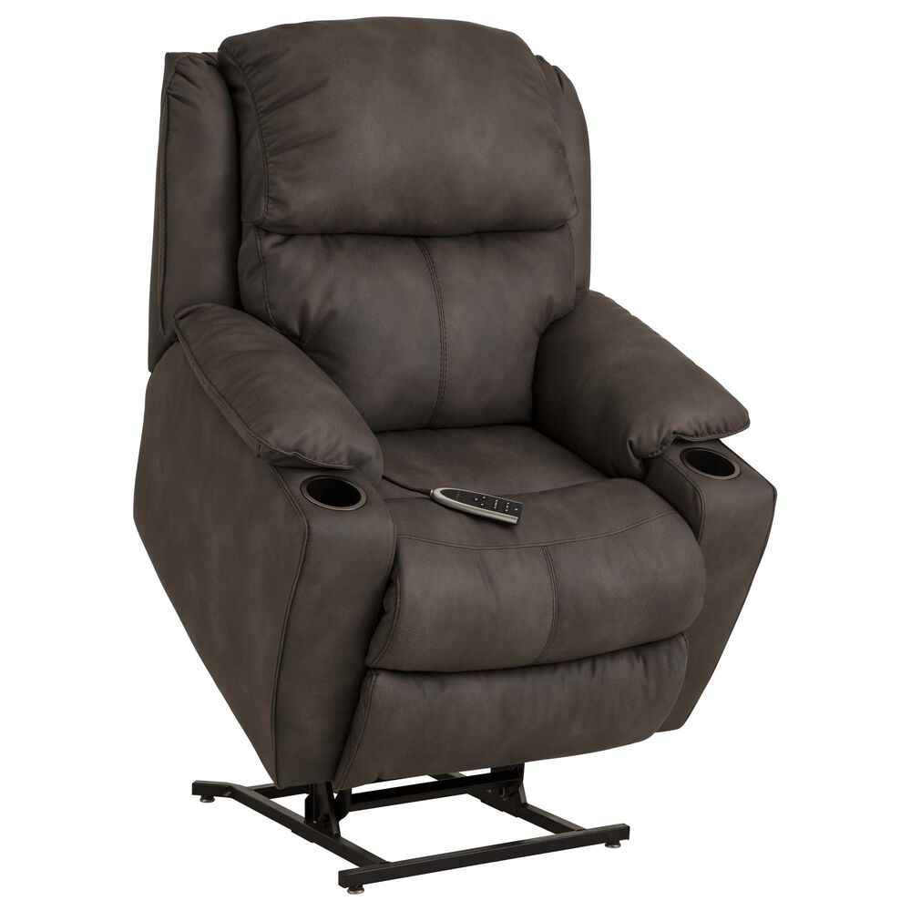 HomeStretch Stellar Power Lift Recliner in Pewter, , large