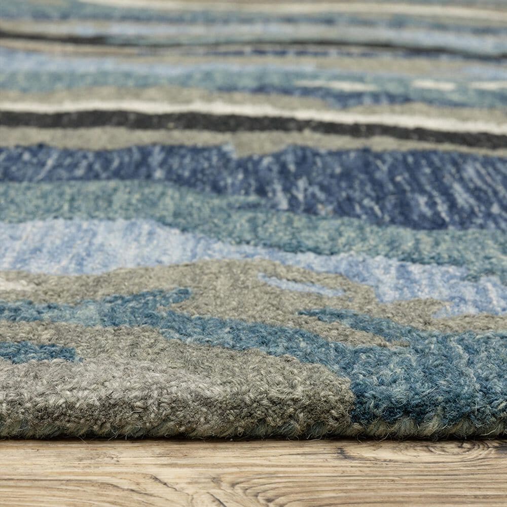 Oriental Weavers Kipton 2&#39;6&quot; x 8&#39; Blue Runner, , large