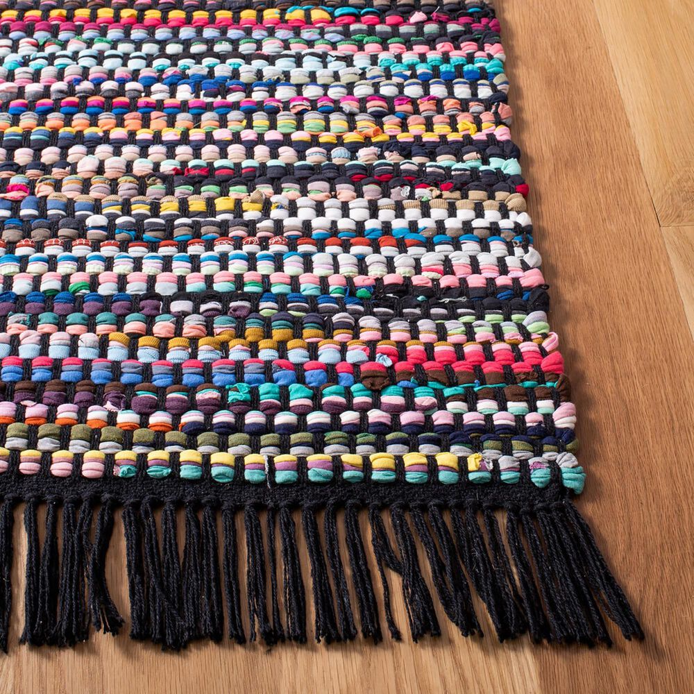 Safavieh Montauk 6&#39; x 9&#39; Black and Pink Area Rug, , large