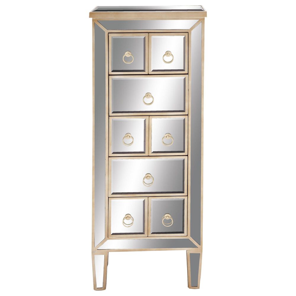 Maple and Jade 5 Drawer Chest in Beige, , large