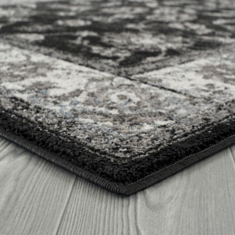 Amer Rugs Alexandria 4&#39; x 6&#39; Black and Ivory Area Rug, , large