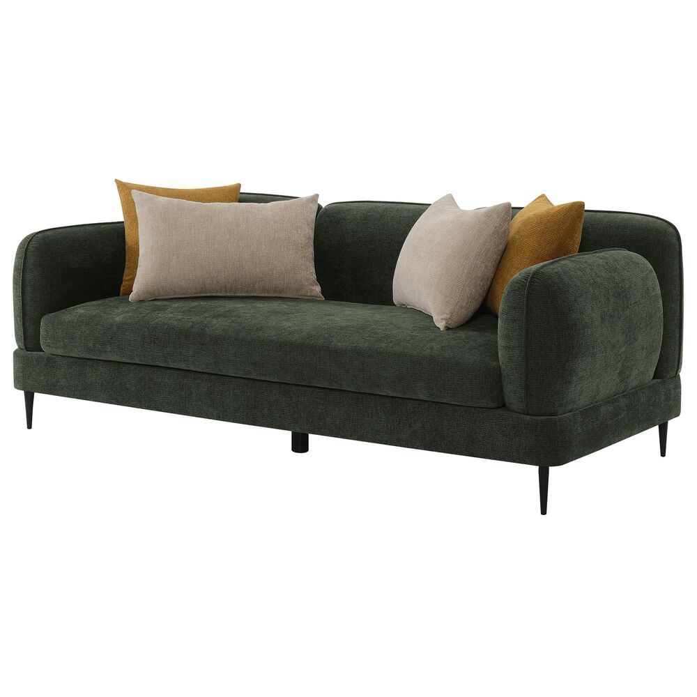 Coaster Jade Stationary Sofa in Green, , large