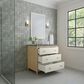 James Martin Vanities Celeste 36" Single Vanity in Sun-washed Oak with Embossed Shagreen and with 3 cm Parisien Bleu Quartz Top, , large