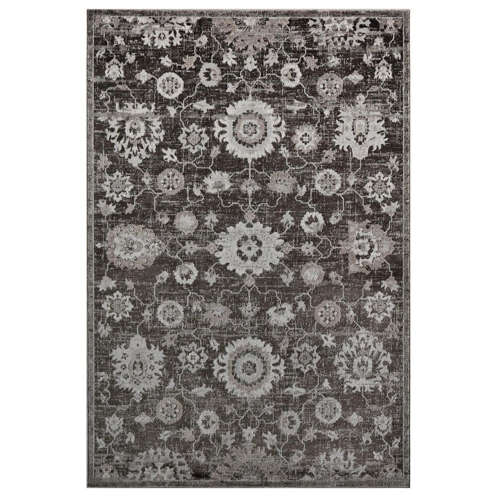 Rugs America Samina Stone Harbor 5"3" x 7" Gray and White Area Rug, , large