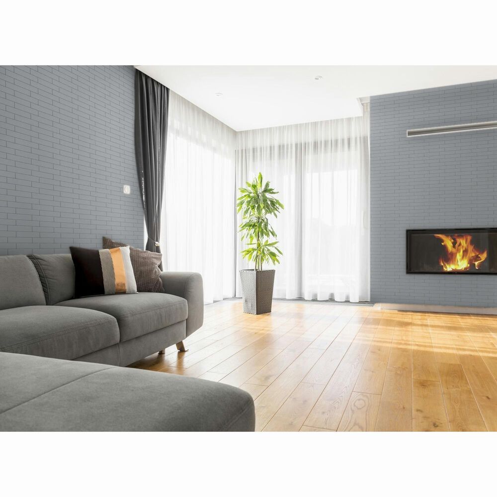 Emser Catch Gray 2&quot; x 8&quot; Glossy Ceramic Tile, , large