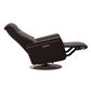 Stressless Max Small Swivel Power Recliner in Paloma Oxford Chocolate, , large