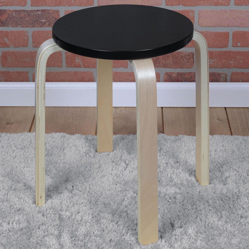 Regency Global Sourcing Niche Mia Stool in Natural/ Black, , large