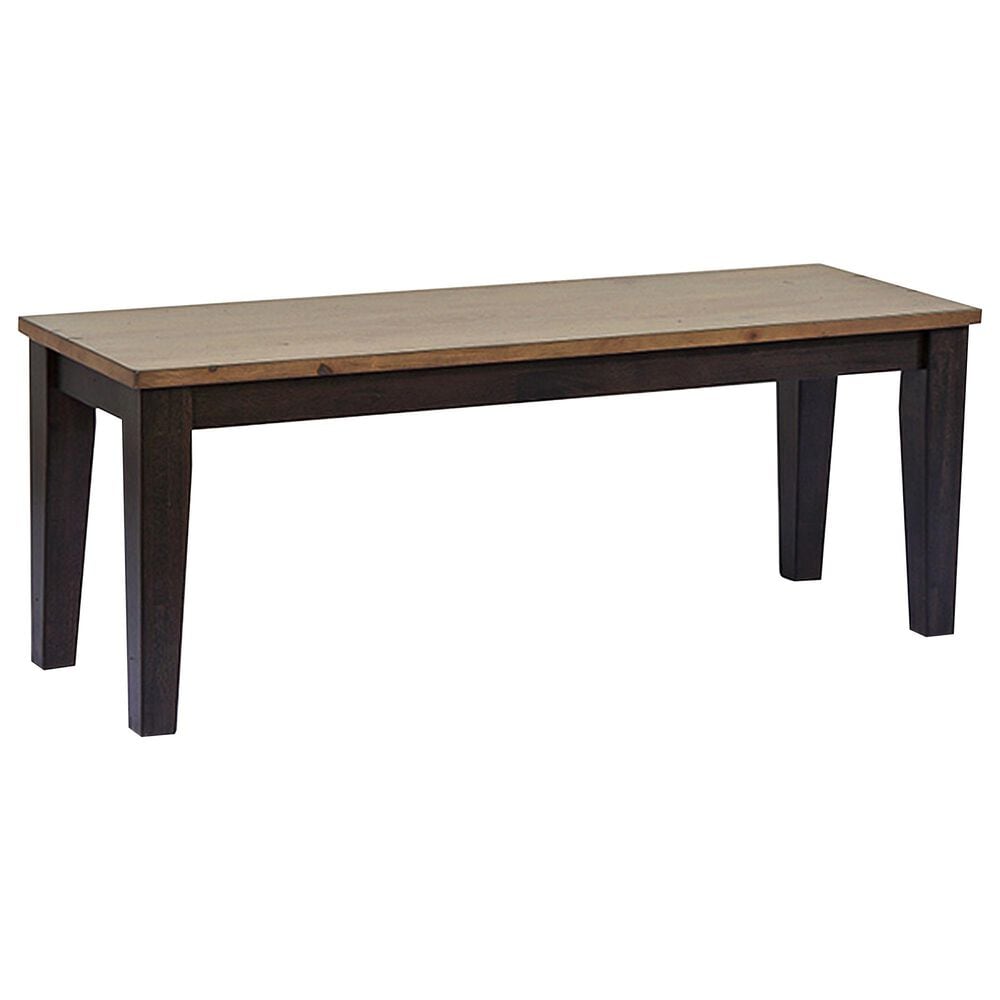 Chromcraft Cochrane Dining Bench in Dark Gray/Light Gray, , large