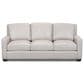 USA Premium Leather Stationary Sofa in Pebble Bone, , large